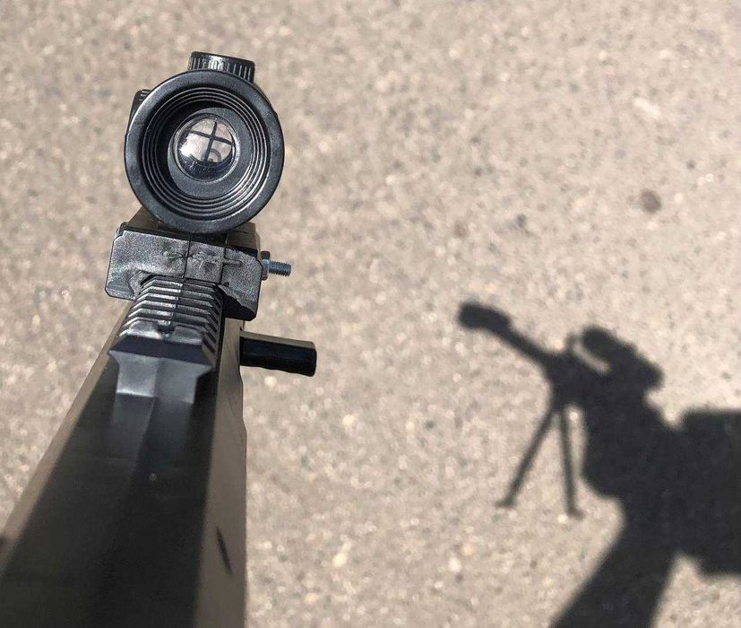 Снайперська гвинтівка 67 см, оптичний прицiл, сошки, глушник