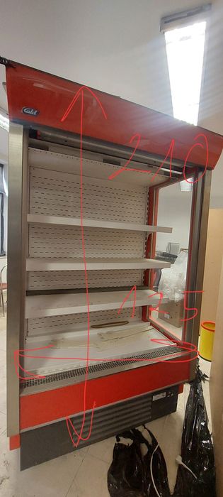 Lodówka chłodziarka drzwi przesuwne