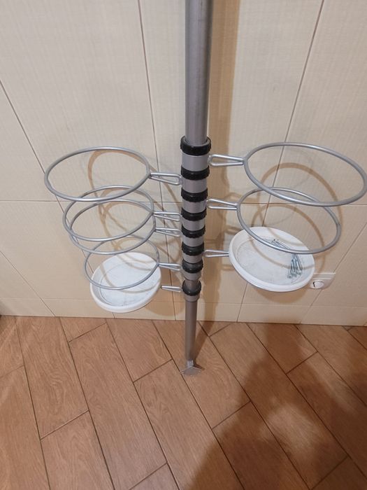 Стійка для квітів на 8 горщиків, настінна, 160 см