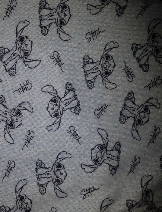 Теплая вязанная пижама комплект суперсофт Disney Стич Stitch S р-р