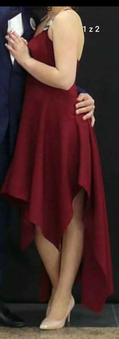 Sukienka bordowa rozmiar S