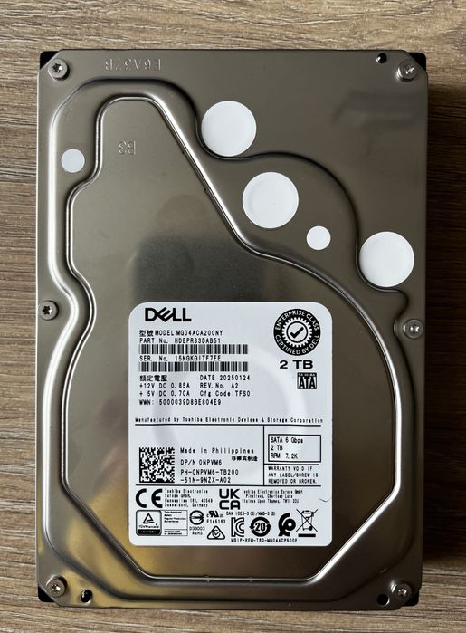 HDD Dell 2TB 7.2K 3.5 SATA 6G MG04ACA200NY (NPVM6)