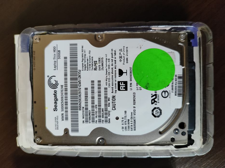 HDD 500 GB + Внешний карман для него.