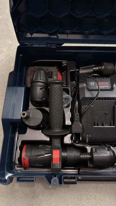 Bosch GSR18v-60FC wiertarko-wkrętarka wymienne uchwyty, sds