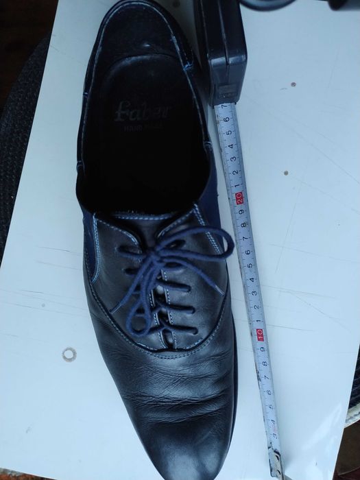 pólbuty męskie skórzane,, Faber " garnitur  r. 42 , dl wkladki 27cm