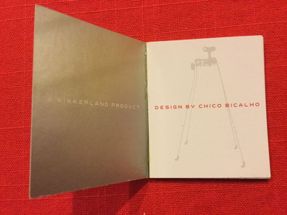 Kikkerland Product - Desenhado por Chico Bicalho - Para colecionadores