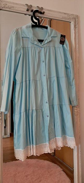 Vestido novo azul xl-2xl