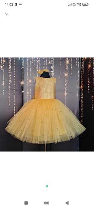 Сукня жовта,золотиста, сонечко,зірочка