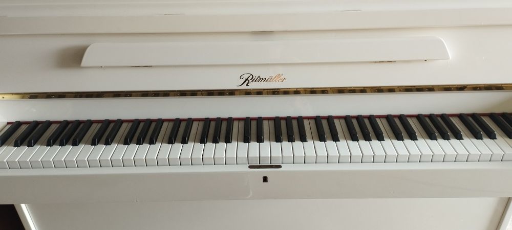 Piano vertical branco Ritmuller Oferta Transporte e afinação