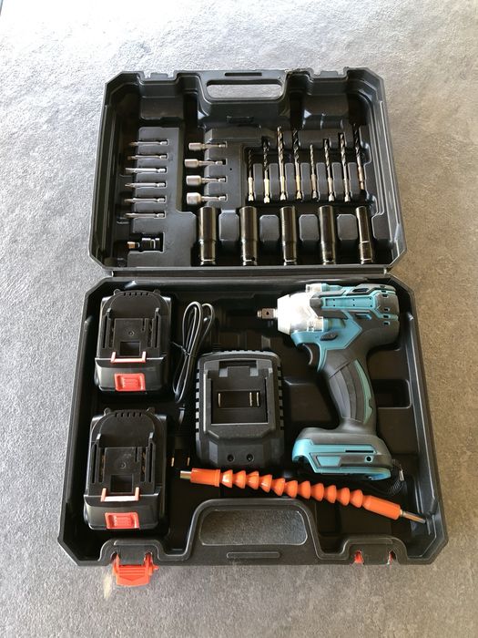 Шуруповерт гайковерт акумуляторний безщітковий 2 АКБ шуруповерт 2в1