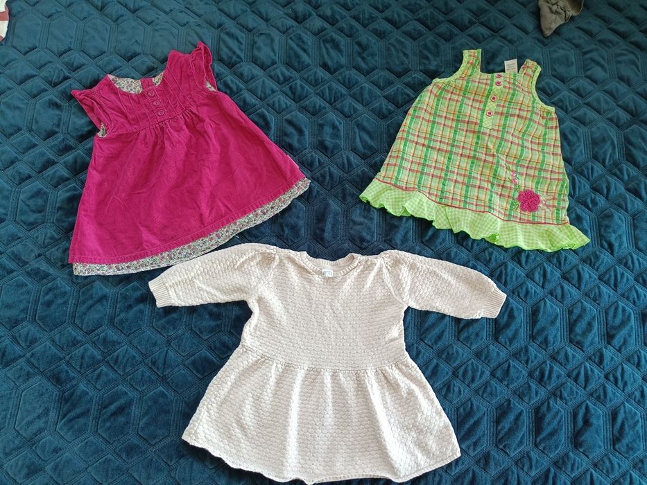 Paka ubrań 62-68 dziewczęce 3-6 mscy, George Cool Club body pajace