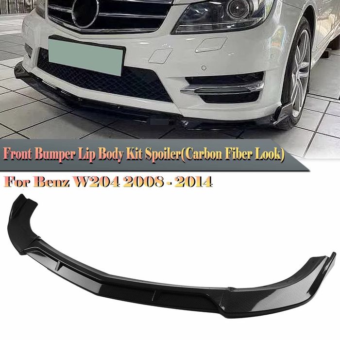 Губа на бампер сплитер накладка на бампер Mercedes W204 сплитер перед