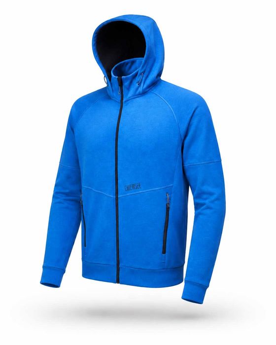 AX6 Chiemsee Bluza Męska Rozpinana Z Kapturem Ocieplana Polarem Niebieska L