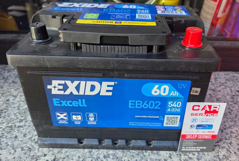 EXIDE nowy akumulator  eb620 62ah 540a Sklep Serwis Kamienna Góra