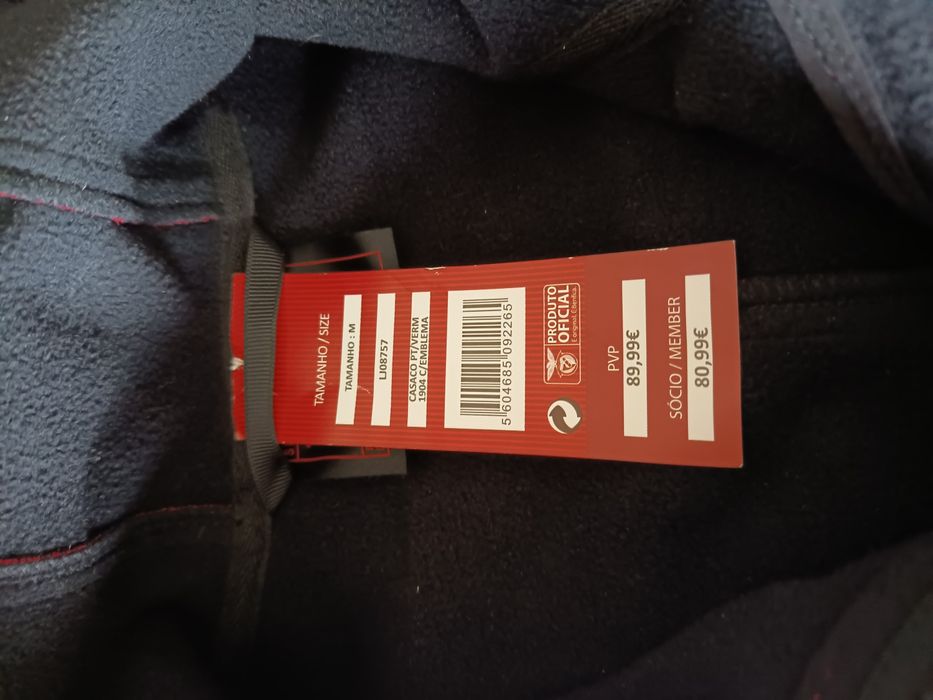 Casaco Woodie SL Benfica 2025