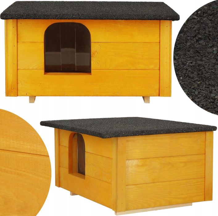 Buda Budka Domek Dla Kota Psa Otwierany Dach Ocieplana Na Zimę Duża