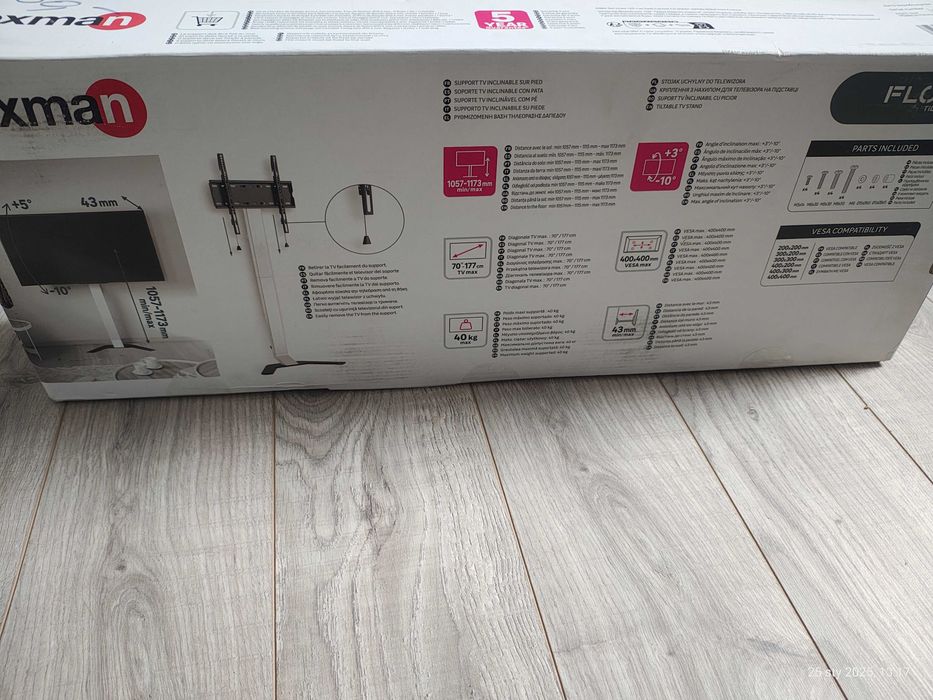 Uchwyt pod TV regulowany 32 - 70" max. obc. 40kg LEXMAN