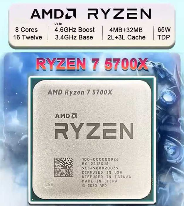 Комплект AM4 | SOYO B550M + Ryzen 5700X + 16/32 RAM (опціонально)