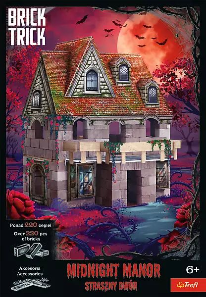 Brick Trick Halloween. Dwór o północy. Klocki ceramiczne. Trefl