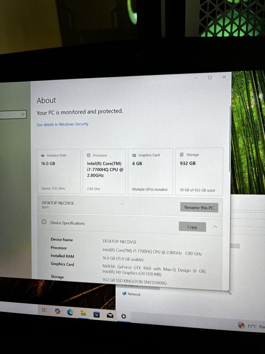 Portátil Lenovo Y520 com 1060
