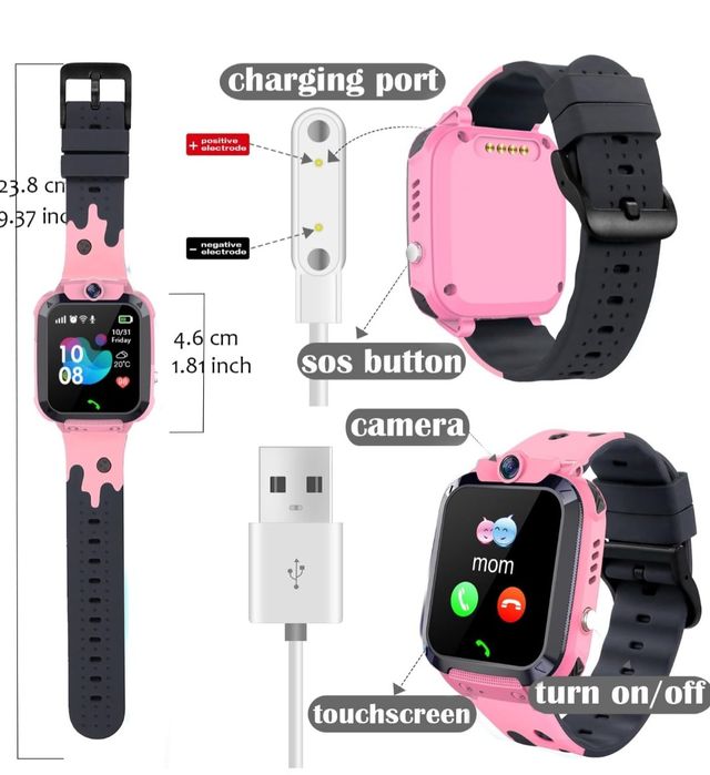 Ruopoem Smartwatch dzieciecy Wodoodporny GPS