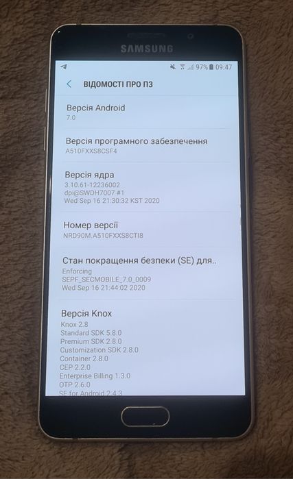 Samsung galaxy A5 2016