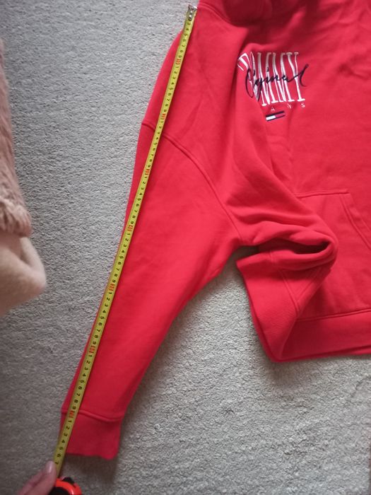 Tommy jeans czerwona s bluza