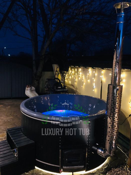 Карпатський чан з гідромасажем