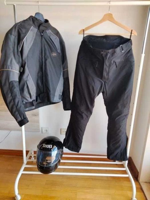 Fato Motard XL Haisen + Capacete Shoei + Balaclava | Equipamento Moto