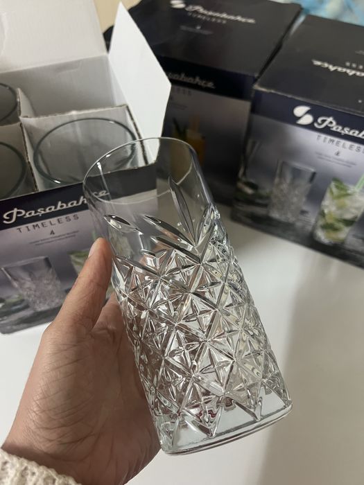 3 caixas de Conjunto 4 copos Pasabahçe Timeless – novos