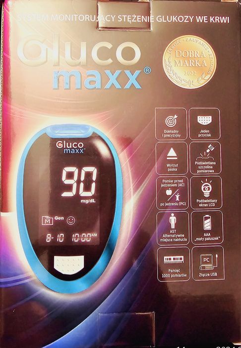 Glukometr Glucomaxx NOWE!!! Niebieski