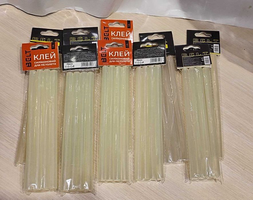 Клей-пістолет + стрижні (11 та 7мм) + Клей ПВА