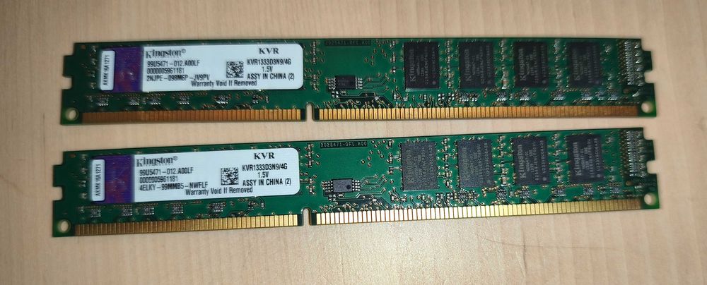 DDR3 8GB (2x4GB) Kingston KVR