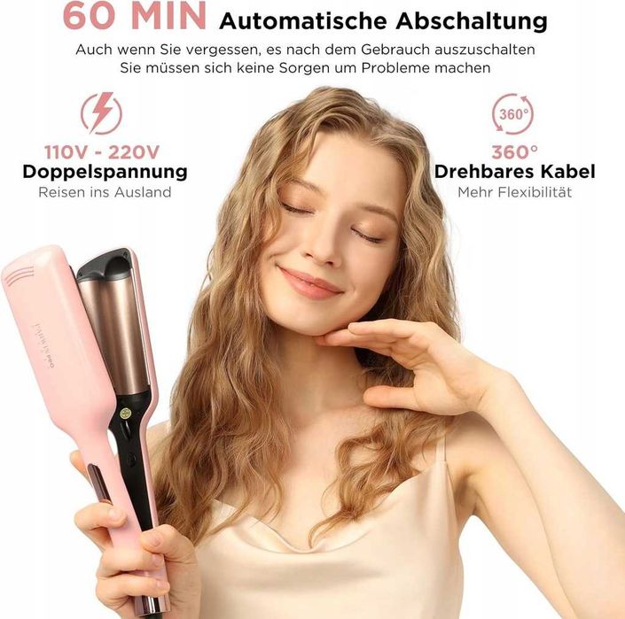Lokówka 32mm PARWIN PRO BEAUTY 4 temperatury szybka PO ZWROCIE