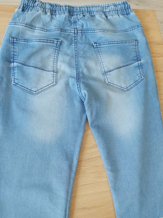 Spodnie jeansowe joggers cienkie 170 cm