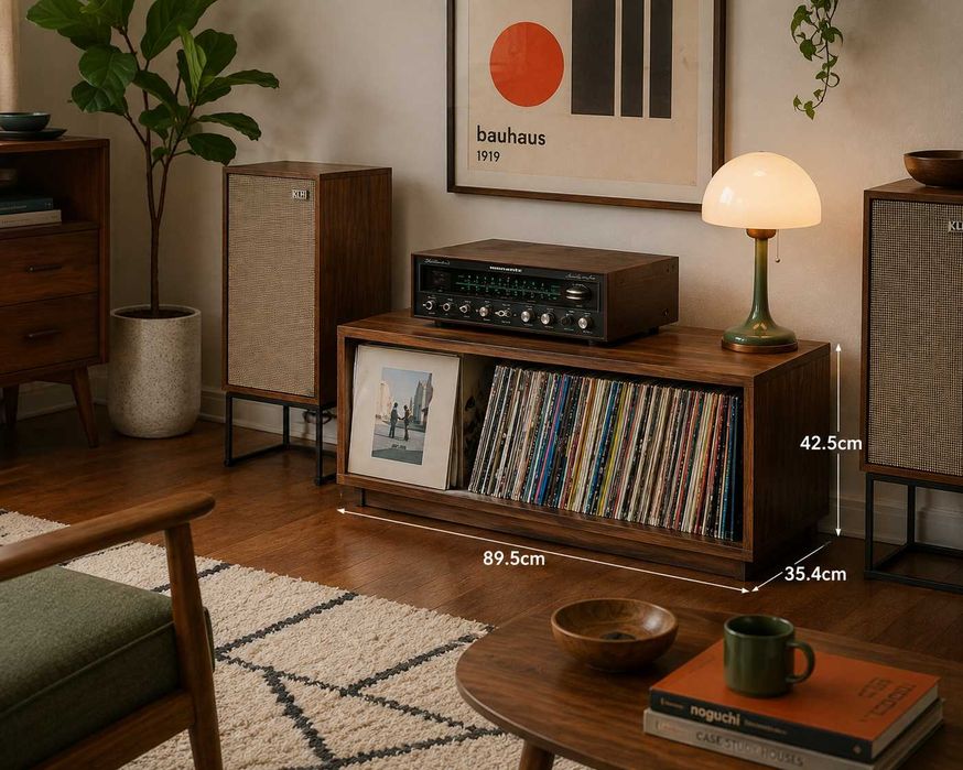 Móvel para discos de vinilo