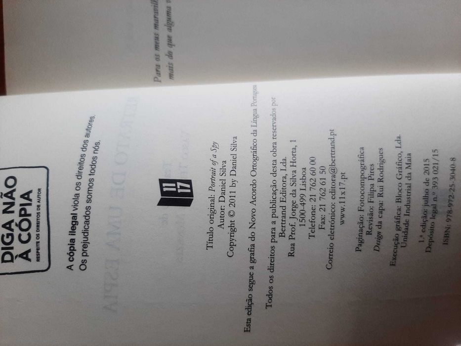 Retrato de uma Espia de Daniel Silva