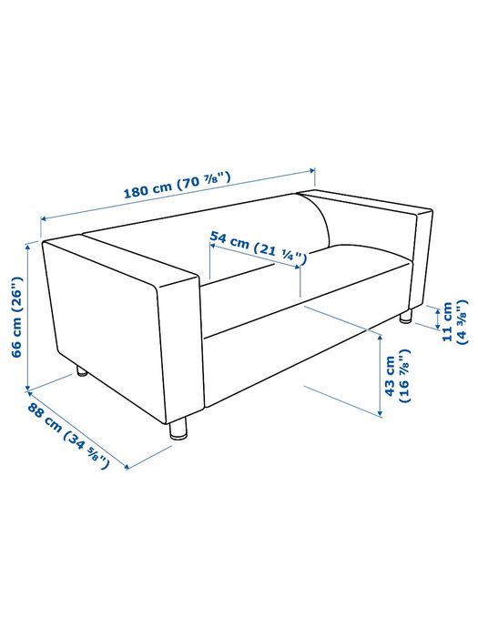 Sofá Klippan 3 lugares (IKEA)