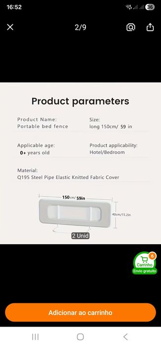 Protecção de cama