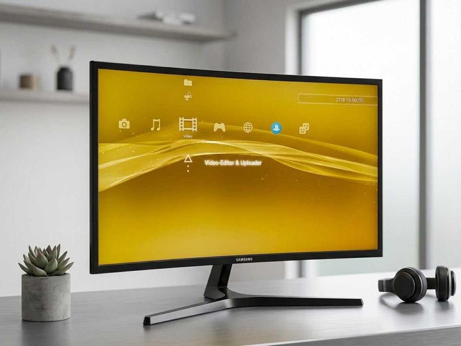 Samsung 27" Curved Monitor Full HD (C27F398FWR) – Excellent Condition