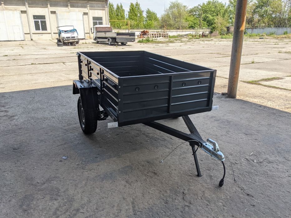 Легковой усиленный прицеп 2300*1300*500 зелёный, усиленное дышло!