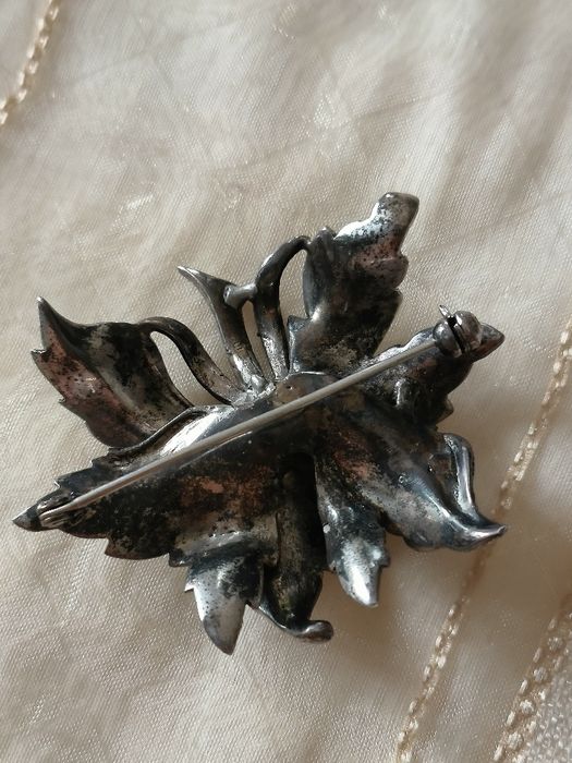 Alfinete antigo em prata