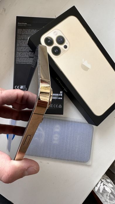 Iphone 13 pro max 128 Gold | ІДЕАЛ | 4 ЧОХЛИ+НОВЕ СКЛО, neverlock