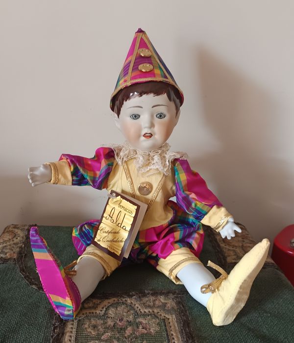 Palhaço/Pierrot em porcelana