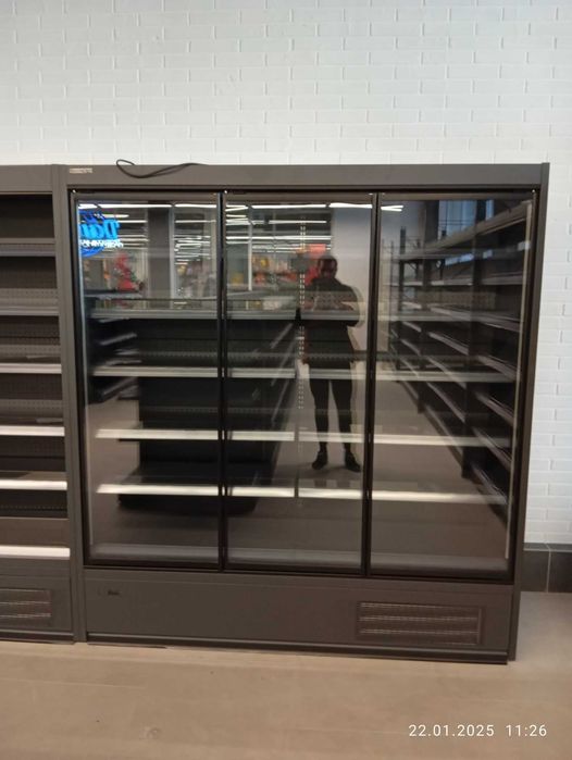 Гастрономічна вітрина, регали в наявності на складі, колір графіт
