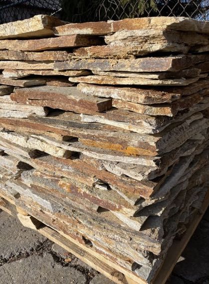 Łupek Złoty Naturalny Kamień do Akwarium Ogrodu Okładzina Elewacja