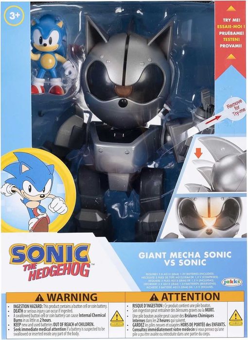 Інтерактивна іграшка Сонік звуковий Sonic the Hedgehog Giant Mecha Sonic Battle Set