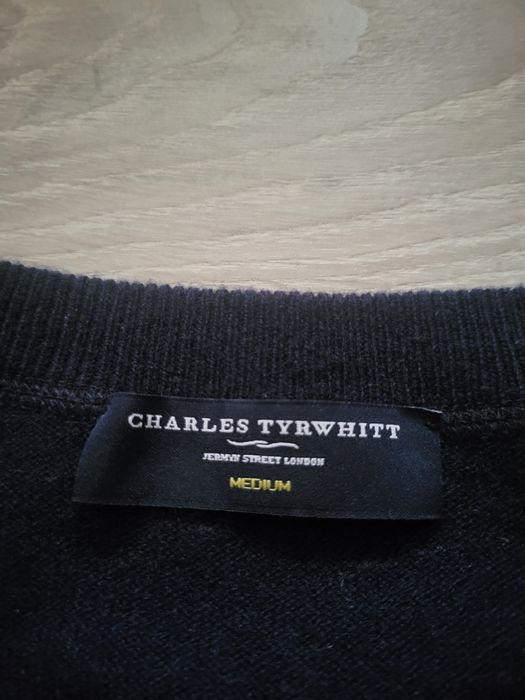 Charles Tyrwhitt.Мужской свитер,светр шерсть-кашемир S-М