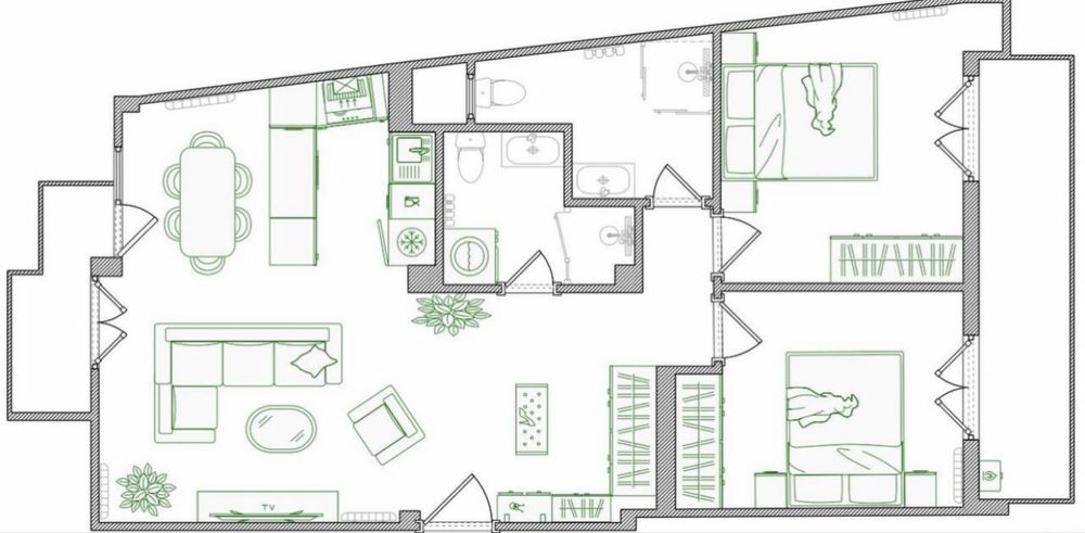 Продаж 3к.кв., 72 м2; Греція, Афіни(р-н Каліфея)