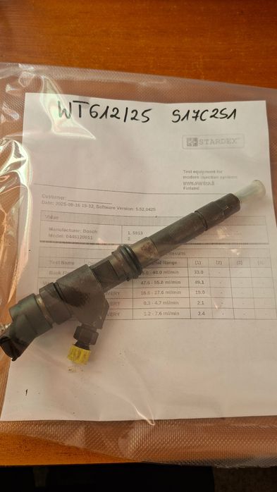 Wtryskiwacz Fiat 2.3Jtd Bosch 0445120011 Wydruk